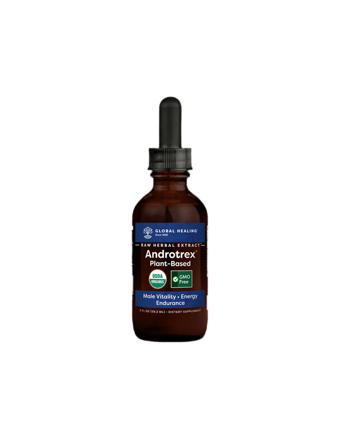 Androtrex® Raw Herbal Extract/Kräutermischung für den männlichen Hormonhaushalt, 59,2 ml Global Healing