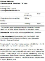 Glucomannan und Chrom – 60 Kapseln