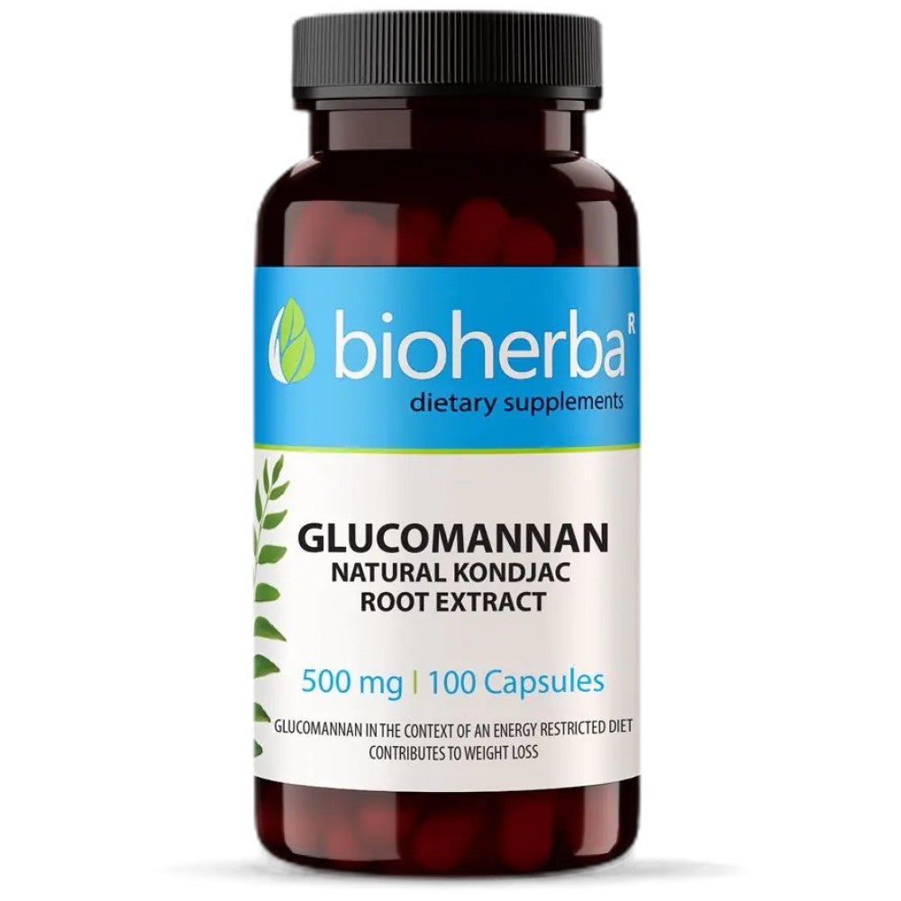 Glucomannan natürlicher Konjack-Wurzelextrakt 560 mg – 100 Kapseln