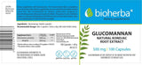 Glucomannan natürlicher Konjack-Wurzelextrakt 560 mg – 100 Kapseln
