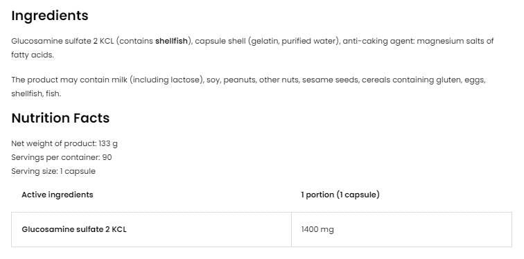 Glucosamin 1400 - 120 Kapseln