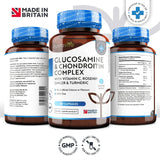 Glucosamin-Chondroitin /180 Kapseln, 90 Tage/ mit Kurkuma, Ingwer und Vitamin C <tc>Nutravita</tc>