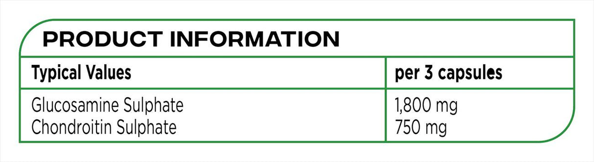 Glucosamin-Chondroitin – 90 Kapseln