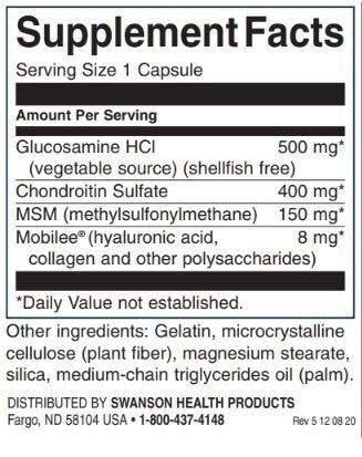 Glucosamin, Chondroitin und MSM mit Hyaluronsäure und Kollagen – 90 Kapseln