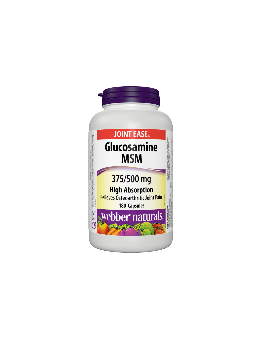 Glucosamin MSM – Glucosamin 375 mg + MSM 500 mg – Gesunde Gelenke, 180 Kapseln