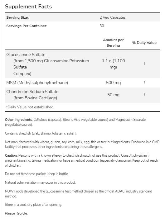Glucosamin und MSM – 60 Kapseln