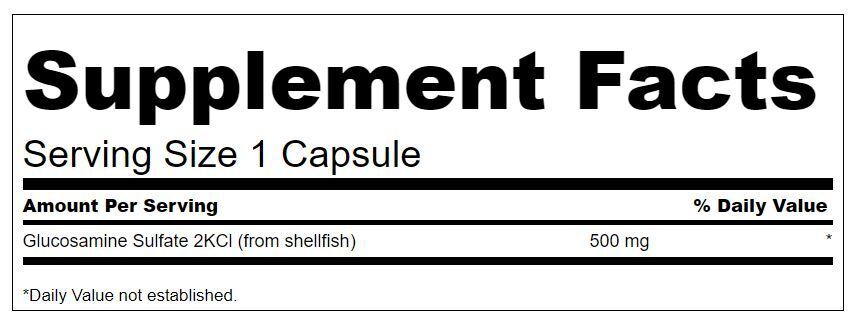 Glucosaminsulfat 2KCl 500 mg – 250 Kapseln