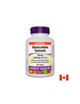 Glucosamin-Kurkuma – Glucosaminsulfat + Kurkuma – Für gesunde Gelenke, 120 Tabletten <tc>Webber Naturals</tc>
