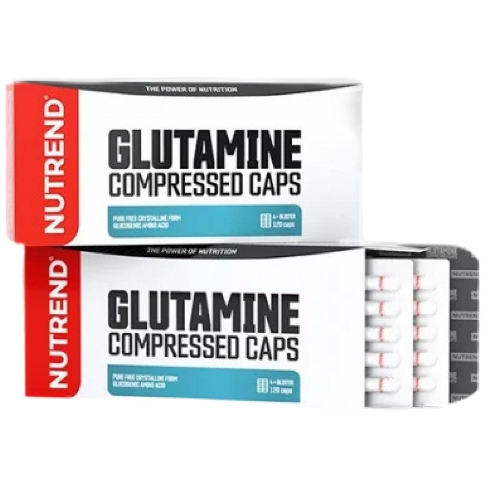 Komprimierte Glutamin-Kapseln – 120 Kapseln