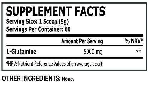 Glutaminpulver – 300 Gramm