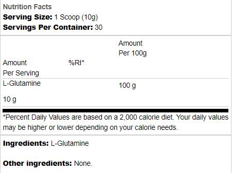 Glutaminpulver – 300 Gramm