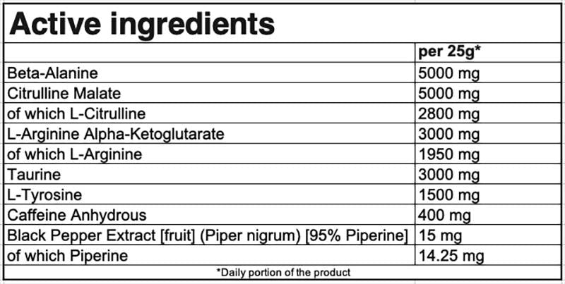 Goldkern | COX Pre-Workout-Formel – 250 Gramm