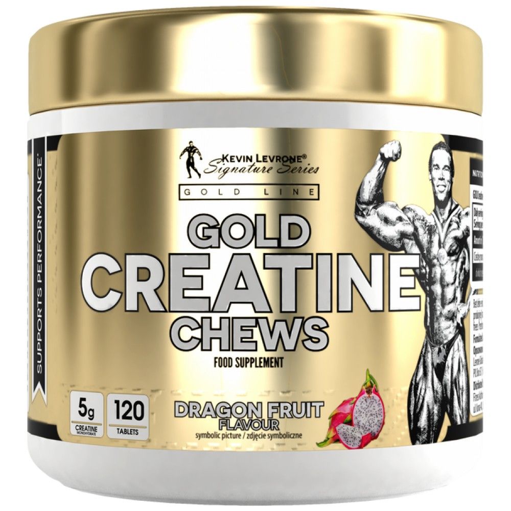 Gold Kreatin-Kaubonbons | Kreatin-Monohydrat – 120 Kautabletten