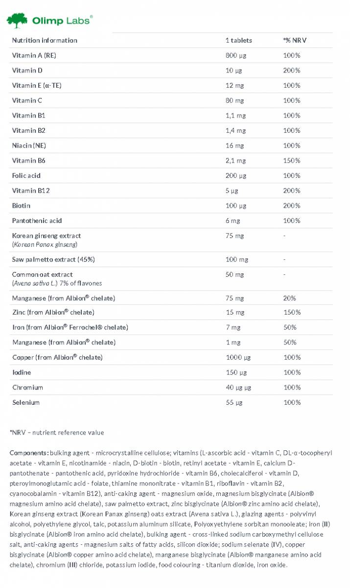 Gold Vit für Männer – 30 Tabletten