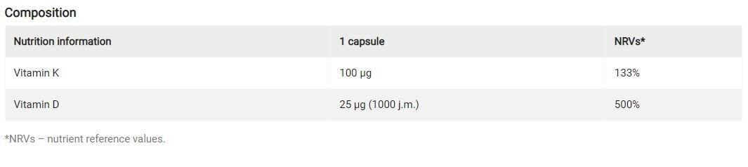 Gold Vit K2 Plus 30 Kapseln <tc>Olimp</tc>