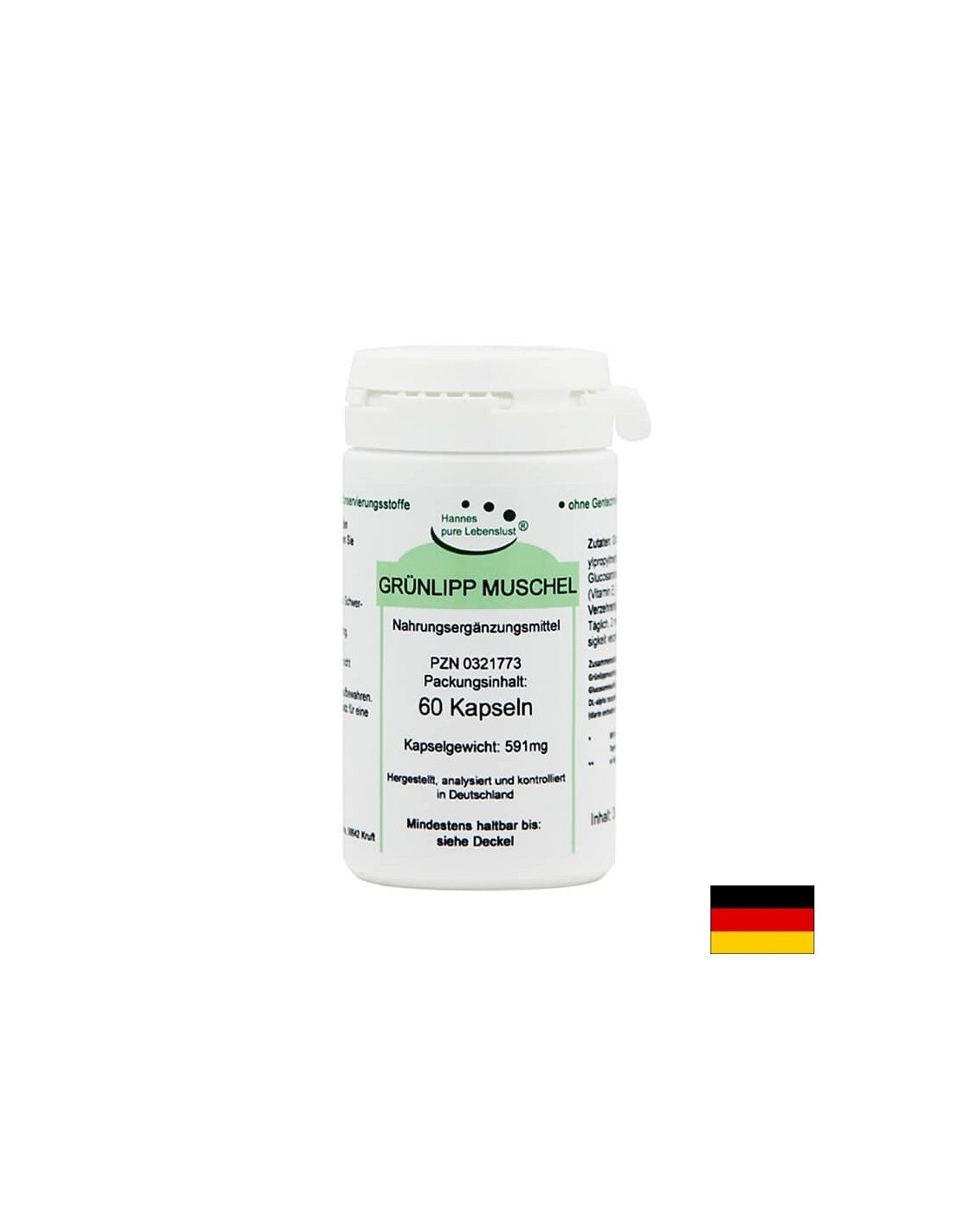 Grünlippmuschel/Grünlippmuschel mit Glucosaminsulfat, 60 Kapseln El Compra