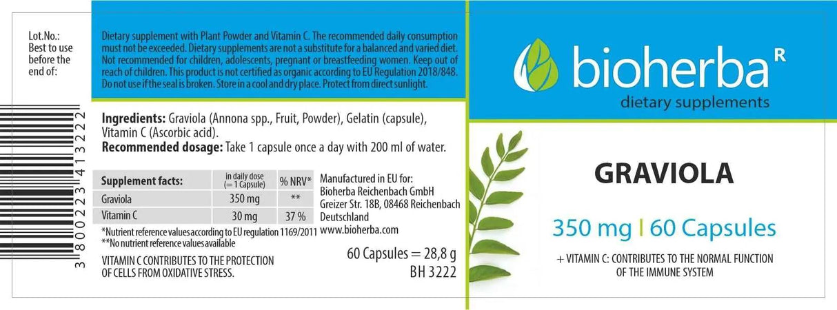 Graviola 450 mg – 60 Kapseln