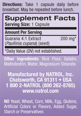 Guarana 200 mg./90 Kapseln.