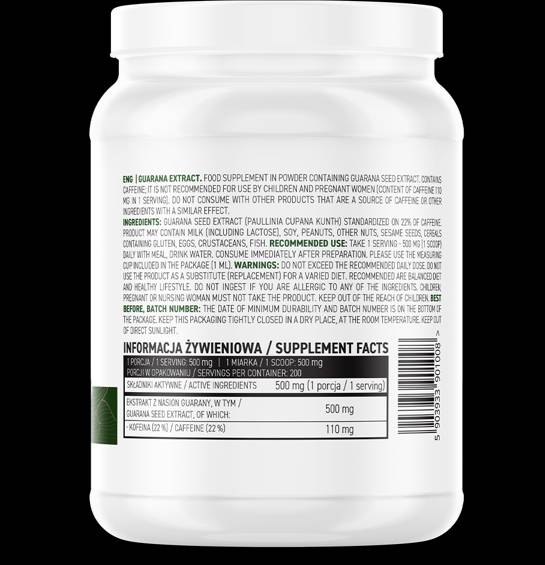 Guarana-Extrakt-Pulver 100 Gramm
