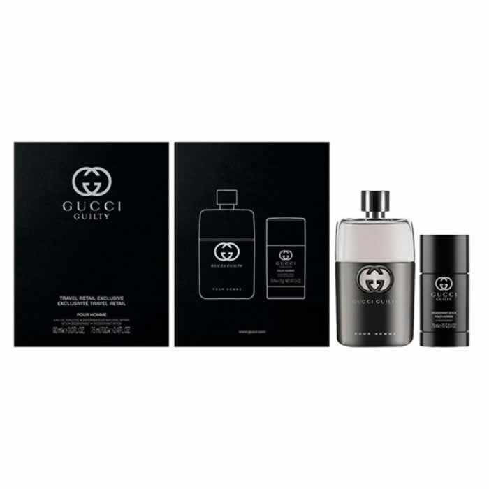 Gucci Guilty Homme Eau de Toilette Spray 90 ml Set 2 Stück