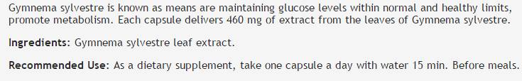 Gymnema Sylvestre-Extrakt 380 mg – 100 Kapseln