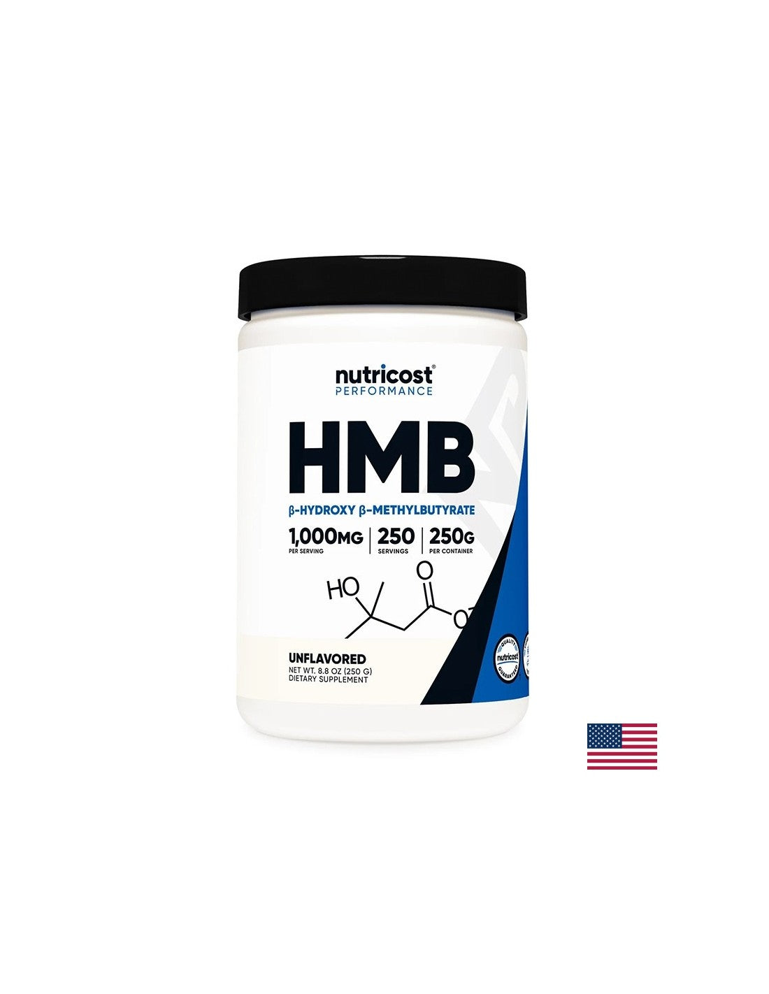 Für aktive Sportarten - HMB (Beta-Hydroxy-Beta-Methylbutyrat), 250 g Pulver