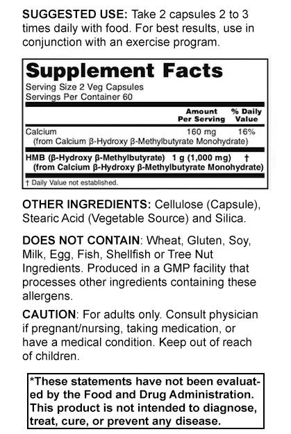 HMB 500 mg – 120 Kapseln