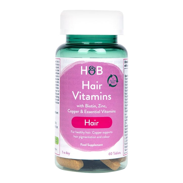 Vitamine für Haare mit Kollagen (Haarvitamine) 60 Tabletten HOLLAND & BARRETT