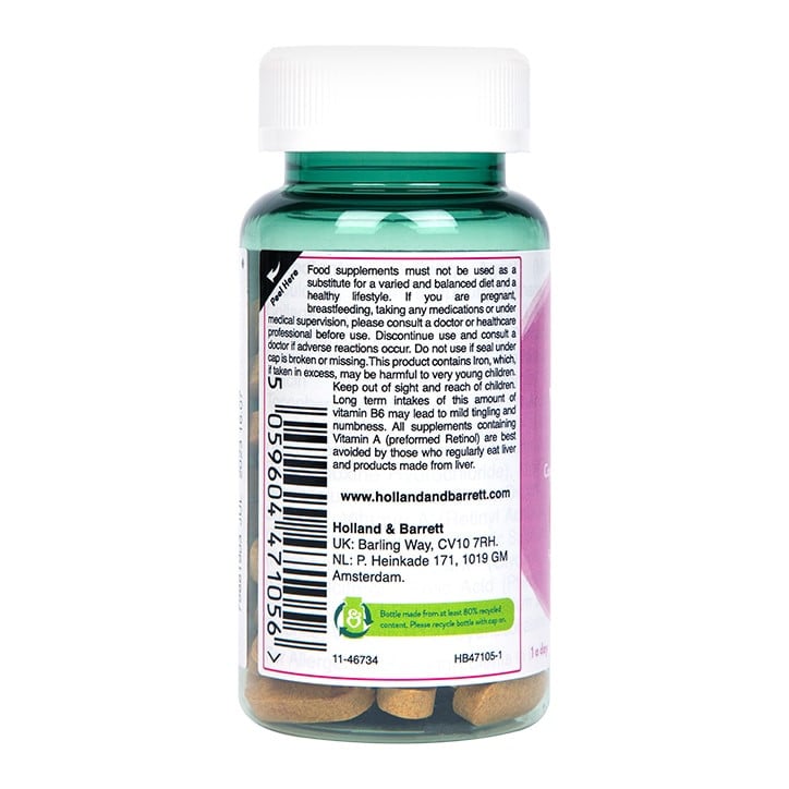 Vitamine für Haare mit Kollagen (Haarvitamine) 60 Tabletten HOLLAND & BARRETT