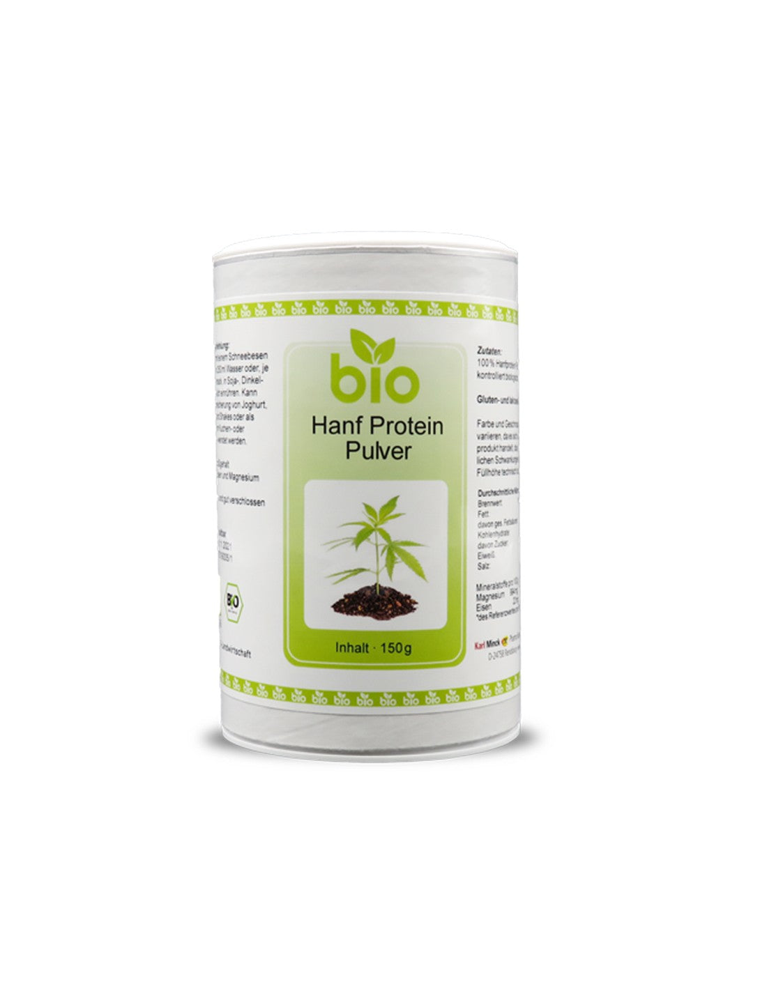 Hanf Protein Pulver - Hanfproteinpulver, 150 g <tc>Karl Minck</tc>
