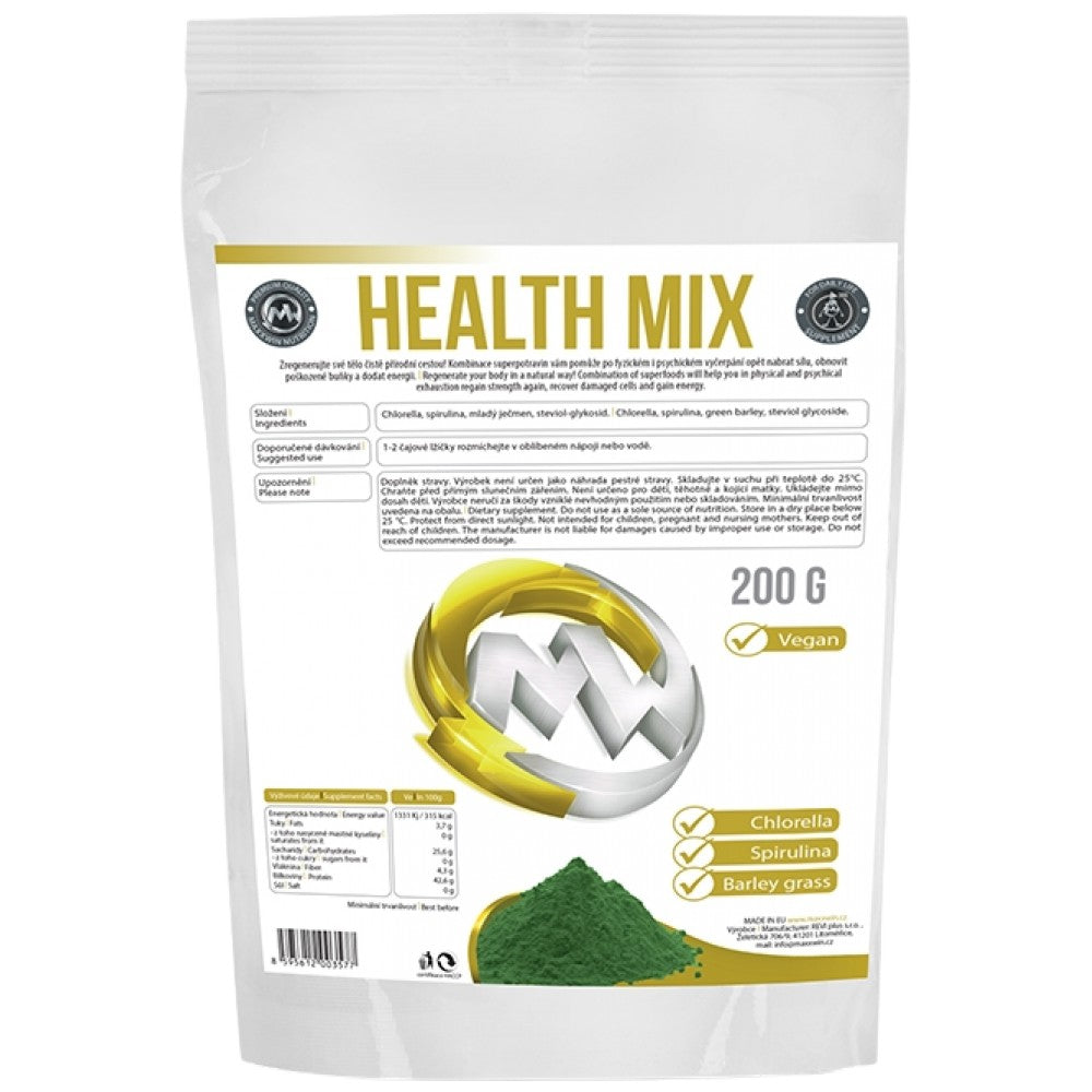Gesundheitsmix Vegan | mit Chlorella, Spirulina und Gerste - 200 Gramm