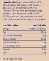 <tc>HealthyCo</tc> 100 Gramm Vollmilchschokolade – ohne Zuckerzusatz und ohne Palmöl