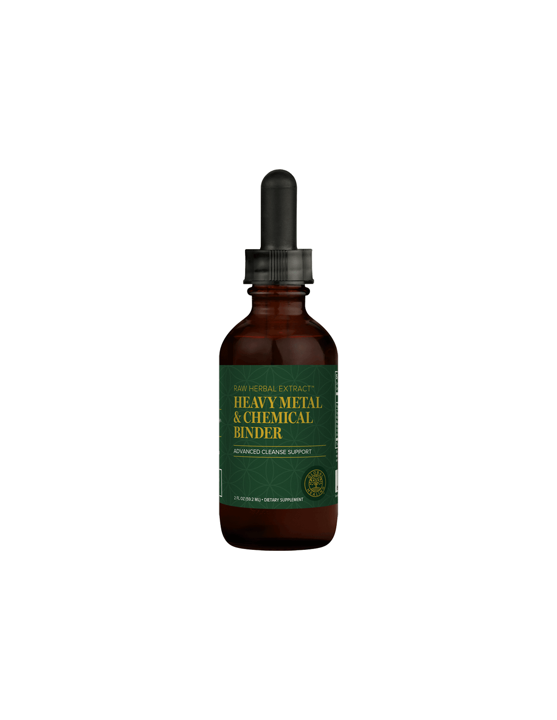 Schwermetall- und chemische Reinigung/Entgiftung mit Kräutern, Heilpilzen und Aktivkohle, 59,2 ml Global Healing