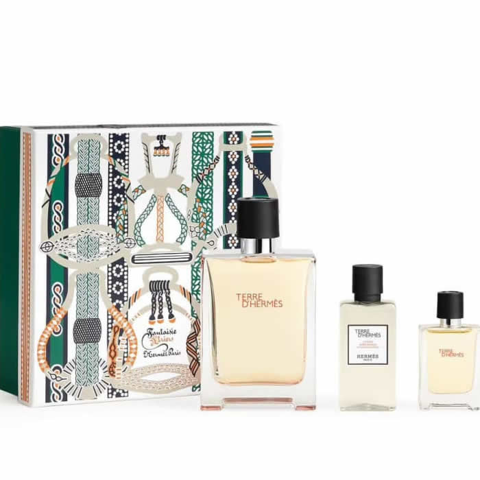 Terre D'Hermes Eau de Toilette Spray 100 ml Set 3 Stück