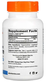 Hohe Absorption 100 % chelatisiertes Magnesiumglycinat 105 mg – 120 Kapseln