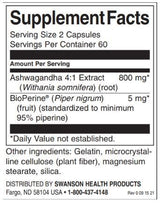Hochabsorbierendes Ashwagandha und schwarzer Pfeffer | Mit BioPerine – 120 Kapseln