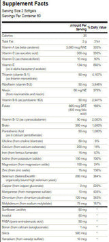 Hochwirksames Softgel Multi – 120 Gelkapseln