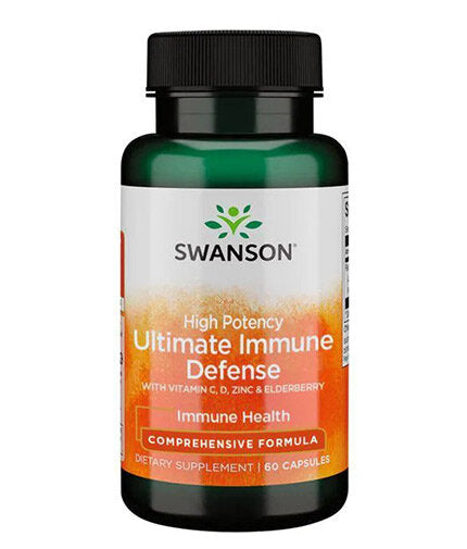 Hochwirksame ultimative Immunabwehr mit C, D, Zink und Holunder – 60 Kapseln