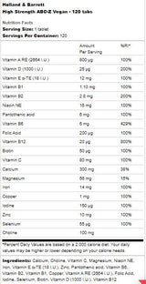 Hochwirksames ABC-Z Vegan – 120 Tabletten