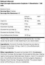 Hochwirksames Glucosaminsulfat + Chondroitin – 120 Tabletten