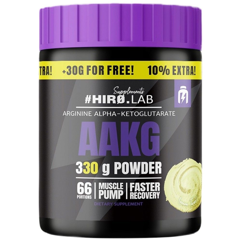 Aakg Pulver | Arginin Alpha -Ketoglutarat - 330 Gramm