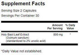 Heiliger Basilikum-Extrakt (Tulsi) 400 mg – 60 Kapseln