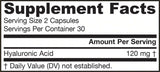 Hyaluronsäure 120 mg – Hyaluronsäure 60 Kapseln