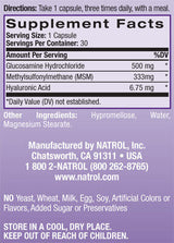 Hyaluronsäure MSM Glucosamin 90 Kapseln.