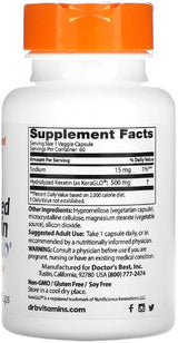Hydrolysiertes Keratin 500 mg | mit KeraGLO® - 60 Kapseln