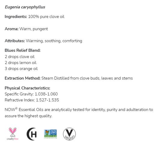 Nelkenöl | 100% reine Eugenia caryophyllus - 30 ml