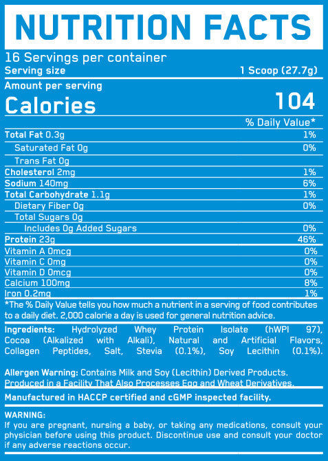 ISO BUILD Proteinisolat – 0,454 kg