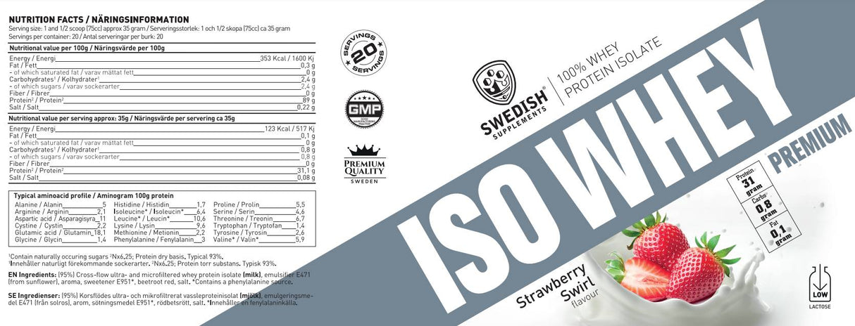 ISO Whey/Premium Isolate Protein – 700 Gramm