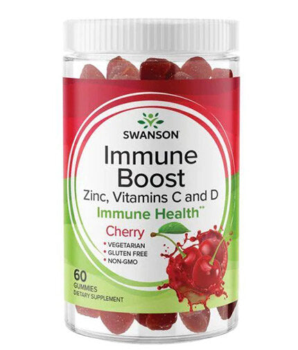 Immune Boost Gummies mit Acerola, Zink und Vitamin C & D | Kirsche – 60 Kautabletten