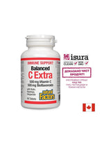 Immununterstützung Balanced C Extra 500 mg | Mit Bioflavonoiden 500 mg – 90 Tabletten